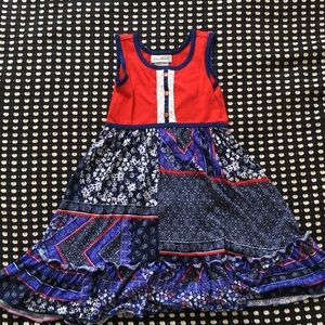 Jona Michelle dress red and blue size girl 6